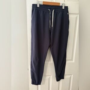 Vuori men’s joggers size large navy unlined with drawstring
